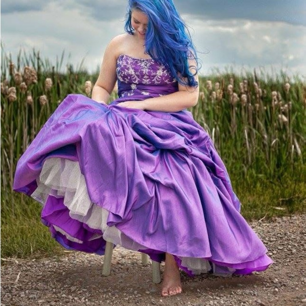 Purple grad dress
